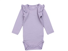 Name It lavender gray body with ruffles
